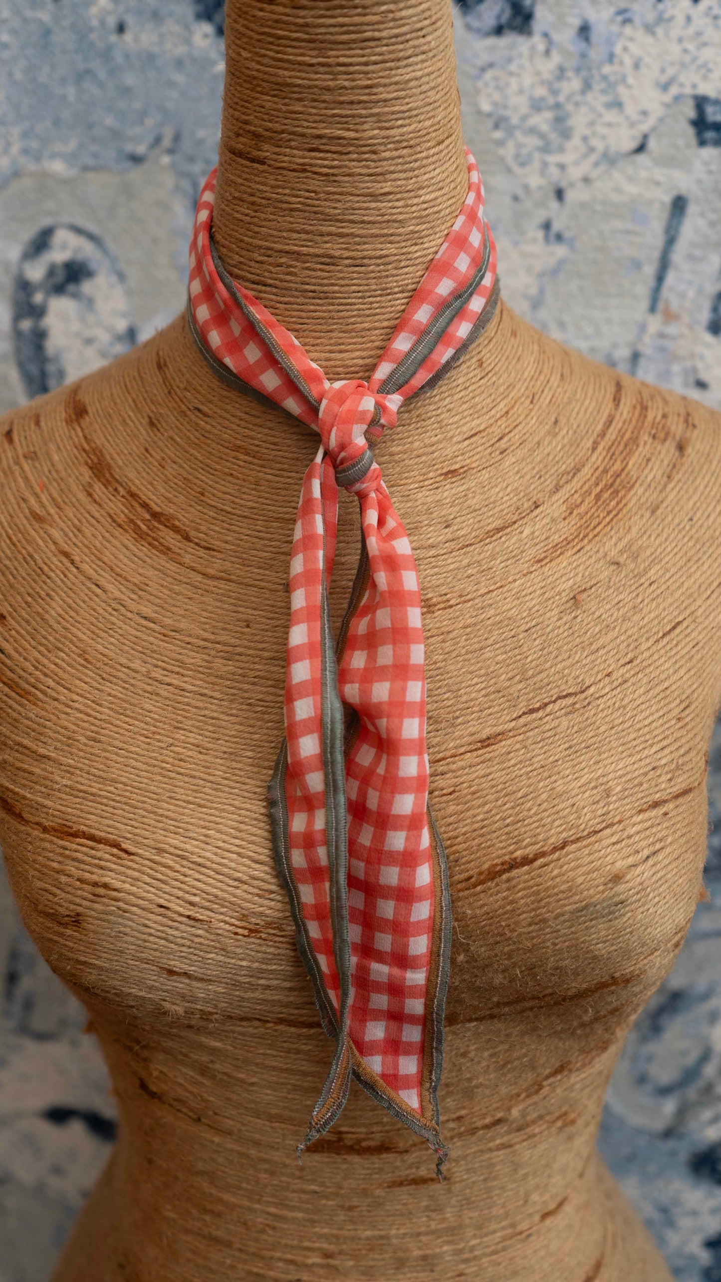 Gingham Summer Neck Scarf Late Sunday Afternoon