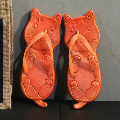 Creative Cartoon Flip Flops for Women - Summer Sandals