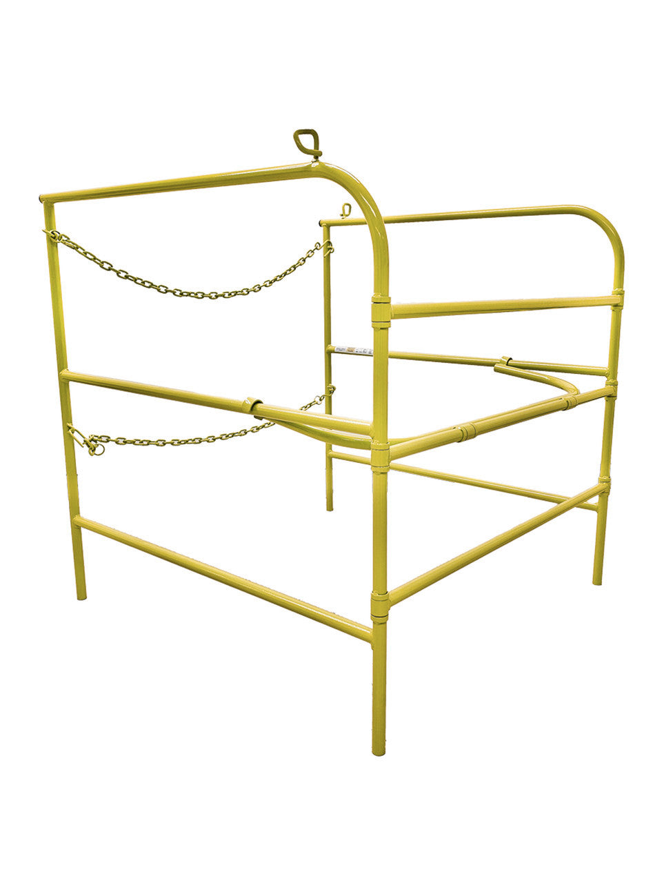 Frontline Manhole Guardrail 42" x 42" Yellow VM Hardware