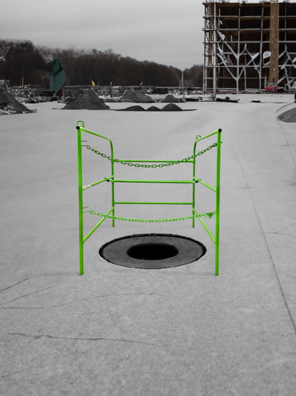Frontline GUM32YLW Manhole Guardrail 32" x 32" VM Hardware