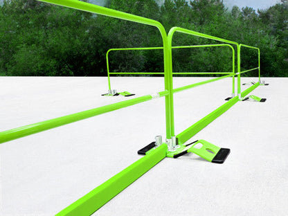 Frontline Guardrail System Non-Penetrating Complete 100' Kit - OSHA Compliant