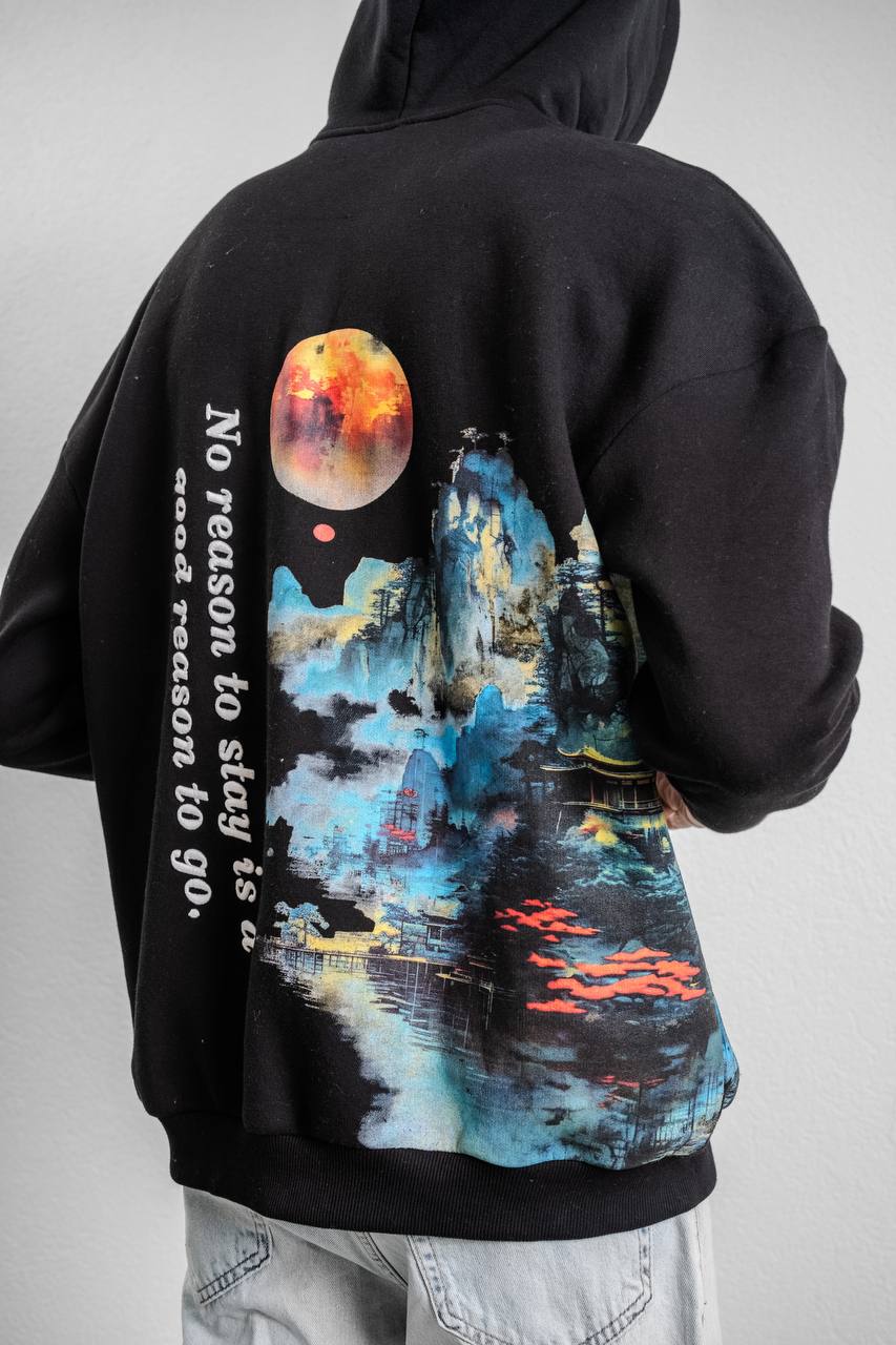 Galaxy View Oversize Sweatshirt Withinblack