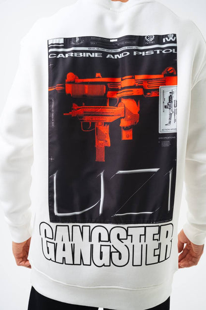 Gangster Oversized Sweatshirt: Urban Streetwear & Graphic Design Withinblack