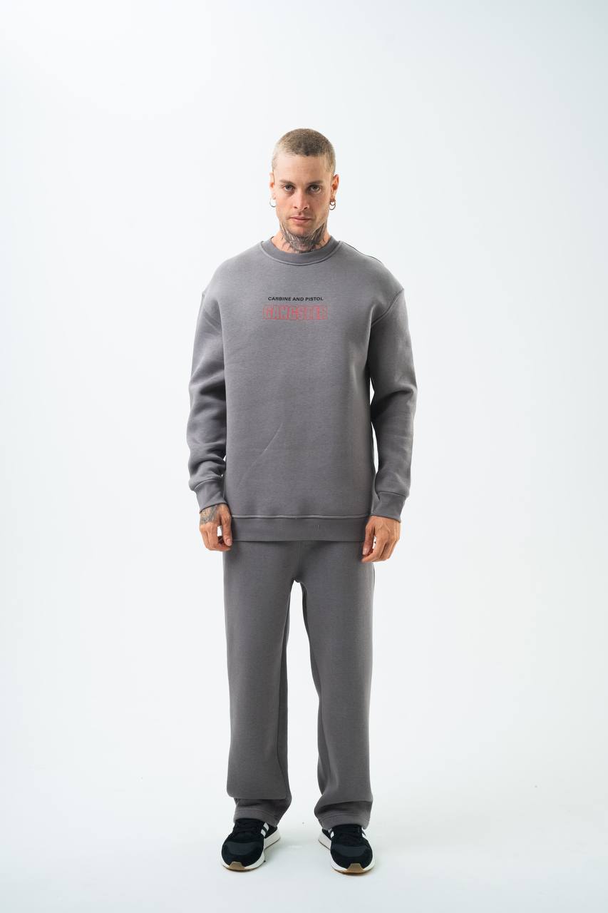 Gangster Oversized Sweatshirt: Urban Streetwear & Graphic Design Withinblack
