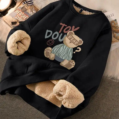 Thickened Printed Sweater for Women