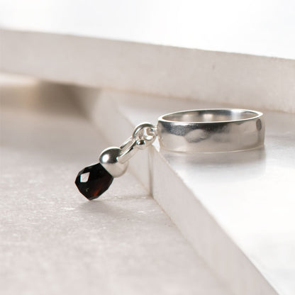 Adele - Black Onyx Equestrian Horse Bit Necklace in Silver Urban-Equestrian