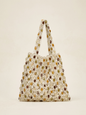 Artisanal Handwoven Gem Bead Crochet Tote Bag