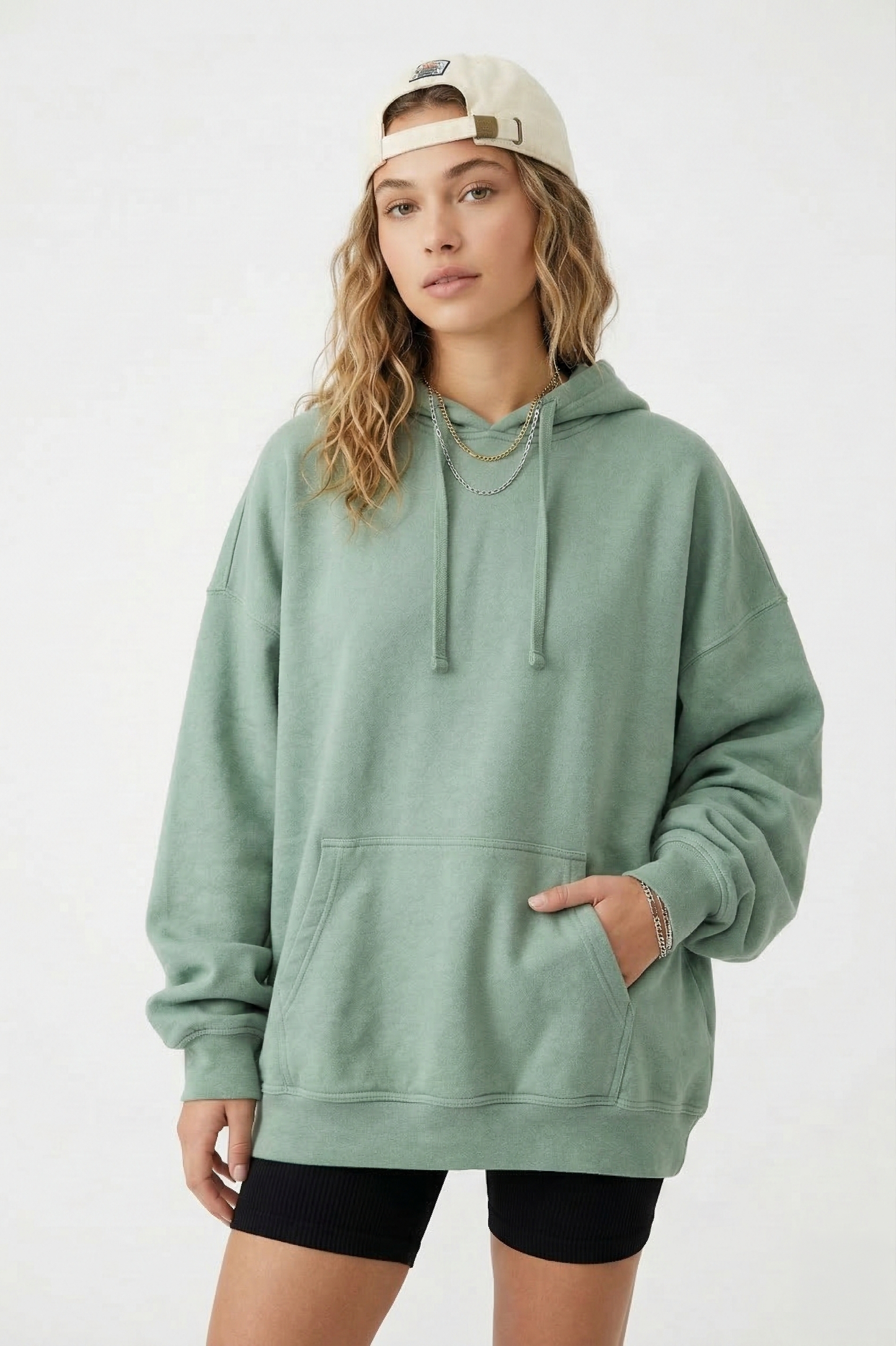 Premium Sage Oversized Unisex Hoodie | Ultra-Soft Cotton Blend Tinyloverclothing
