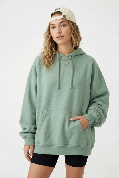 Premium Sage Oversized Unisex Hoodie | Ultra-Soft Cotton Blend Tinyloverclothing