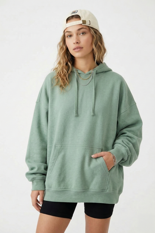 Premium Sage Oversized Unisex Hoodie | Ultra-Soft Cotton Blend Tinyloverclothing
