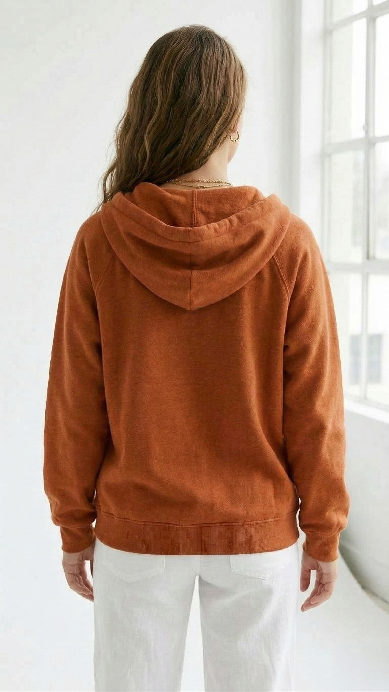 Tangerine Dream: Ultra-Cozy Women's Oversized Orange Zip-Up Hoodie Tinyloverclothing