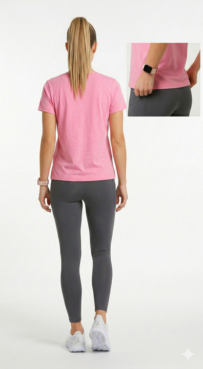 Everyday Effortless V-Neck Tee - 100% Cotton -Petal Tinyloverclothing