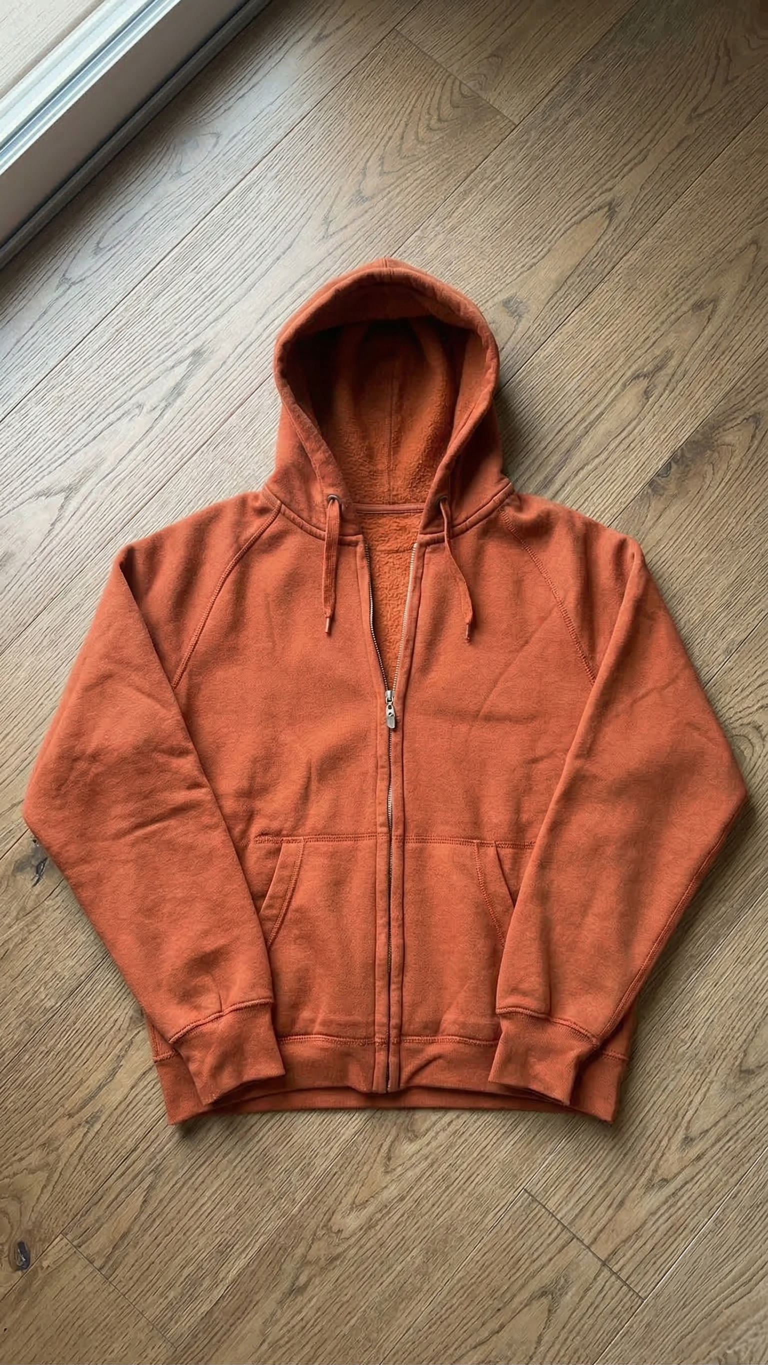 Tangerine Dream: Ultra-Cozy Women's Oversized Orange Zip-Up Hoodie Tinyloverclothing