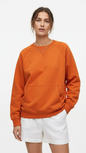 Mojave Burnt Orange Raglan Sweatshirt with Kangaroo Pocket - Street Chic Vibe Tinyloverclothing