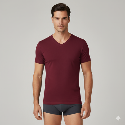 Men’s Bamboo V-Neck Undershirts 3-Pack Bambooven