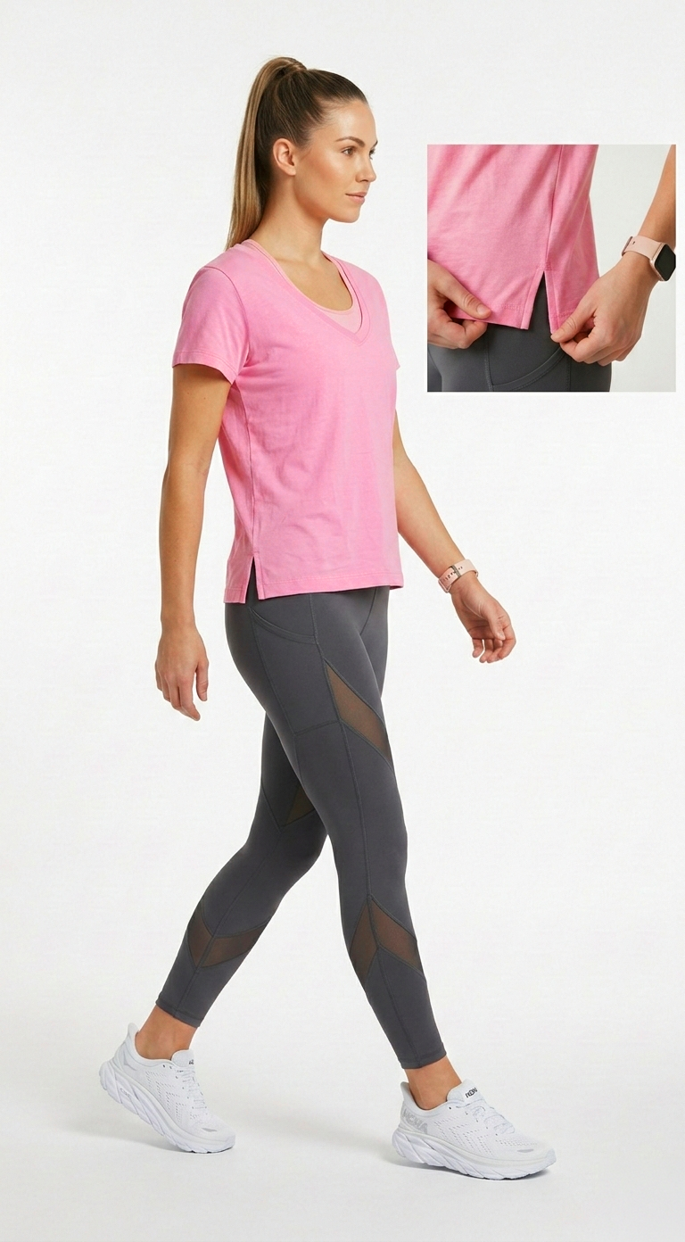 Everyday Effortless V-Neck Tee - 100% Cotton -Petal Tinyloverclothing