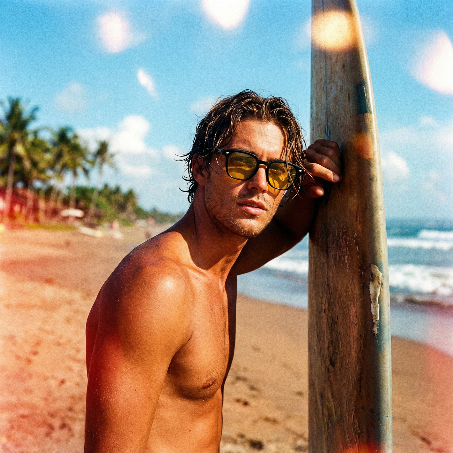 JESSIE Yellow Polarized Wayfarer Sunglasses OHO's