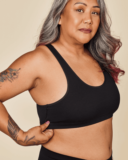 Glide Cotton Racerback Bralette Meadow