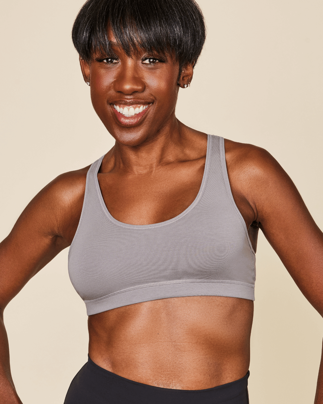 Glide Cotton Racerback Bralette Meadow