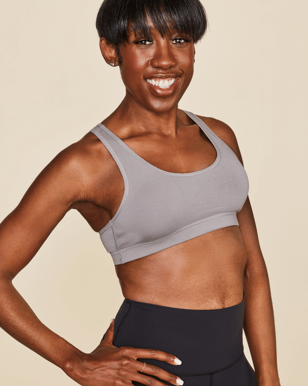 Glide Cotton Racerback Bralette Meadow