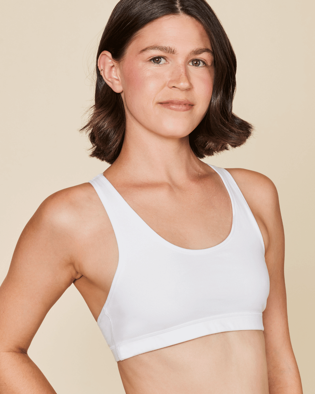 Glide Cotton Racerback Bralette Meadow