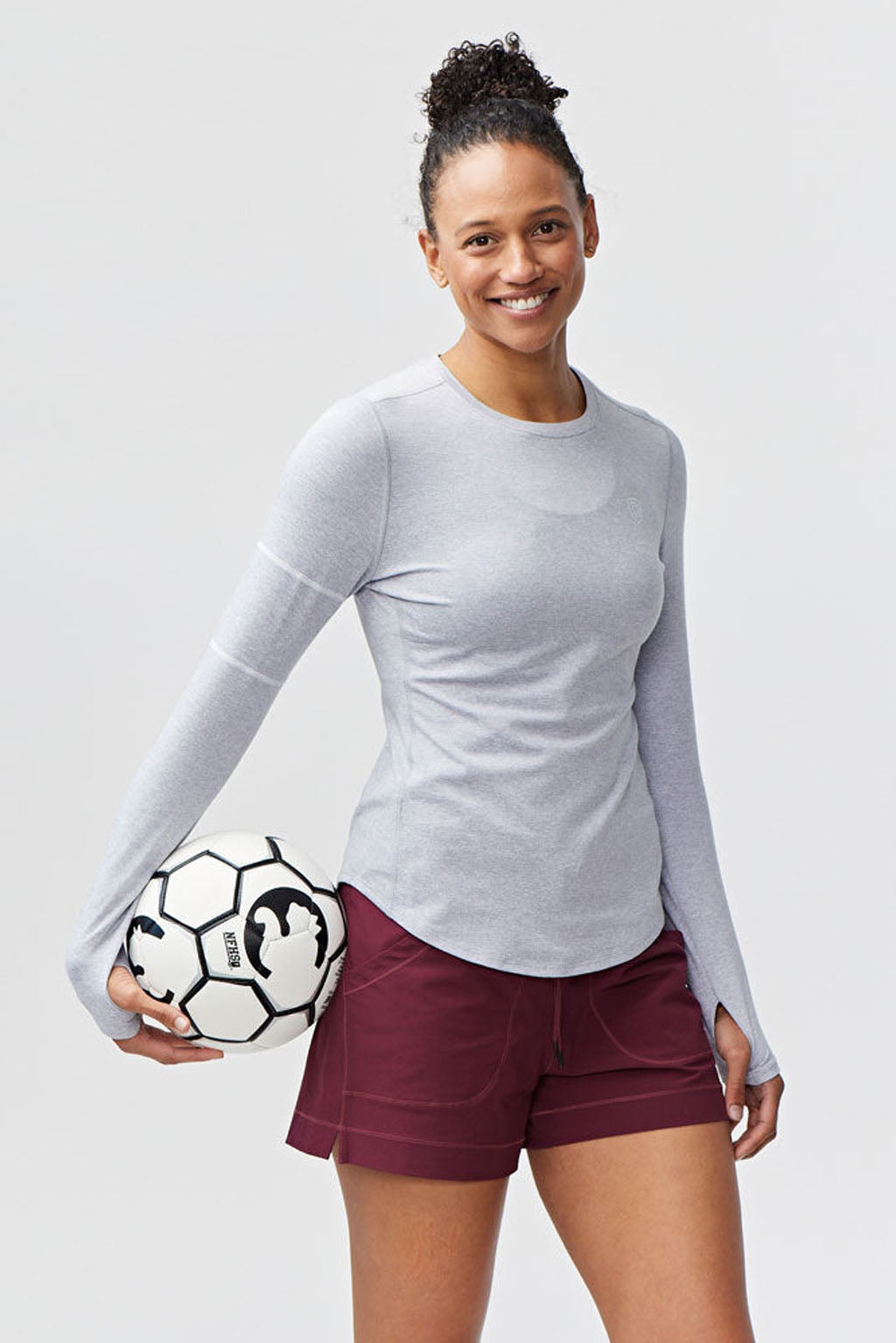 Foudy Women's Longsleeve Workout Top Goal Five