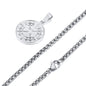 Gold Compass Necklaces,Vintage Viking North Star Anchor Medal