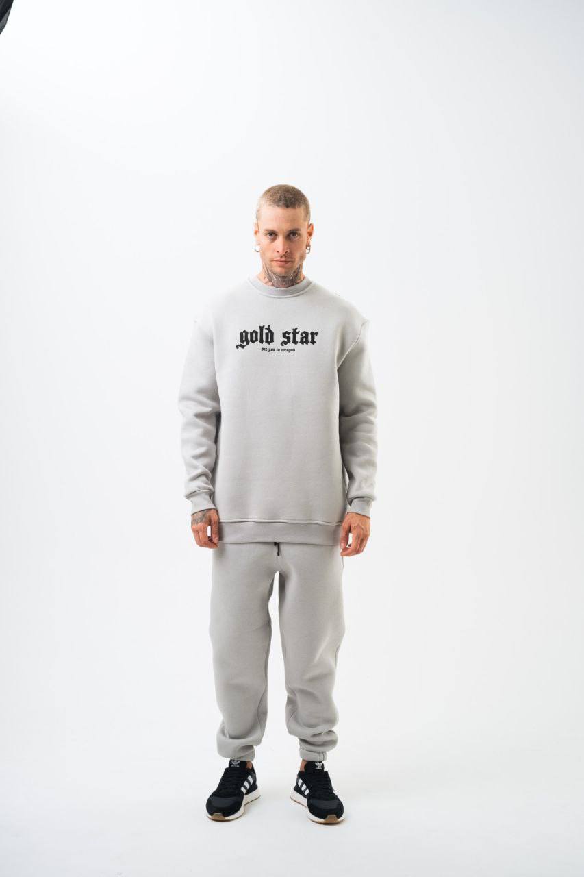 Gold Star' Urban Streetwear Sweatshirt: Weapon & Money Graphic Withinblack