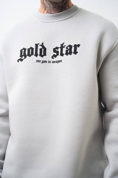 Gold Star' Urban Streetwear Sweatshirt: Weapon & Money Graphic Withinblack