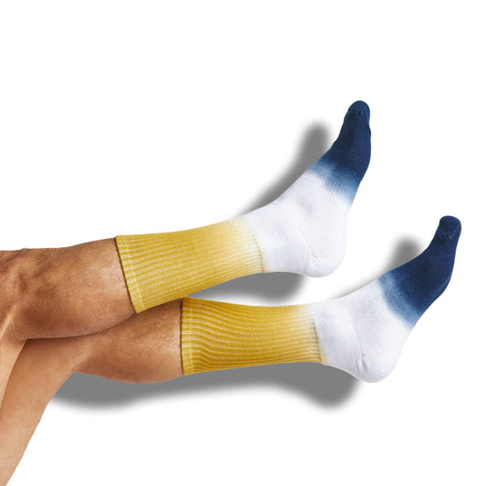 Navy / Gold Dip Casual Socks DeadSoxy