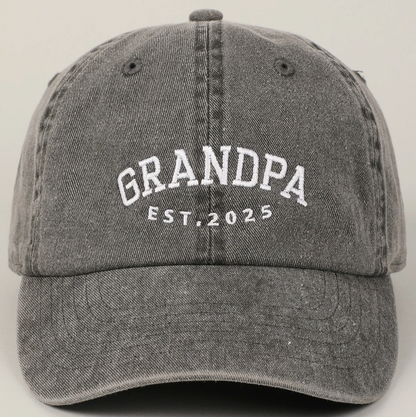 Grandpa Est. 2025 Hat Ivy + Cloth