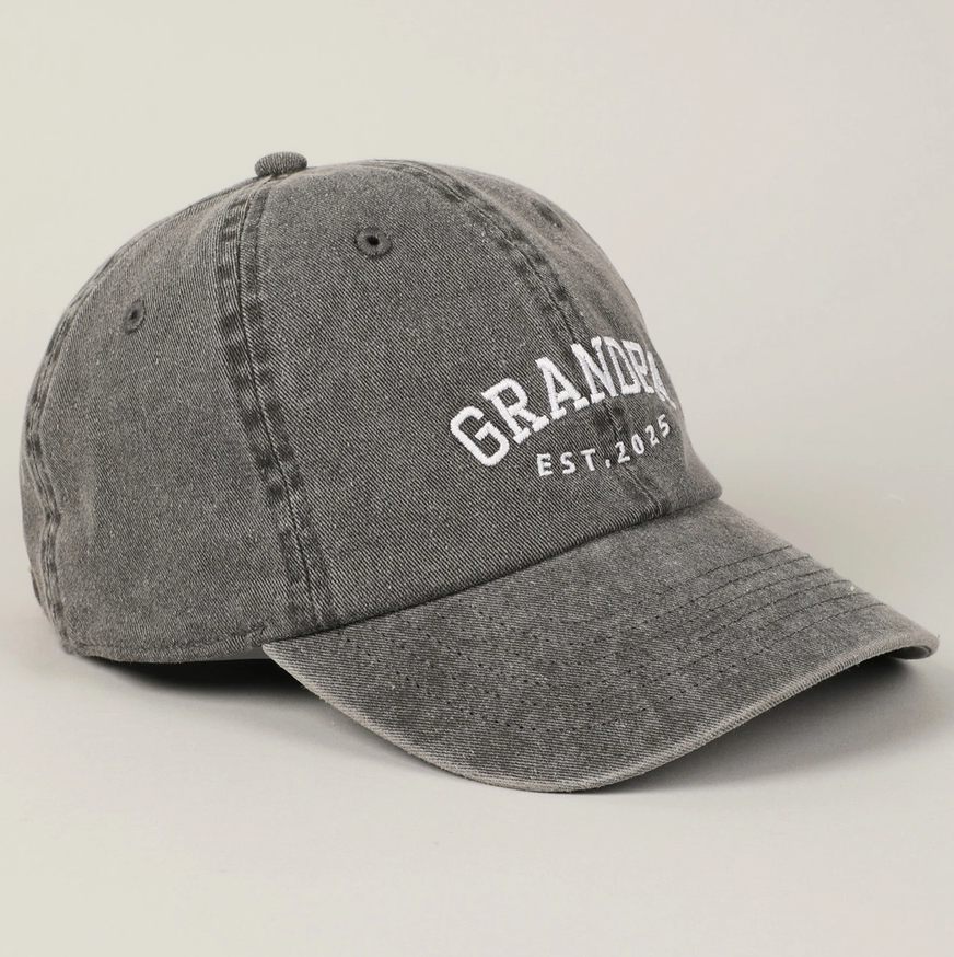 Grandpa Est. 2025 Hat Ivy + Cloth