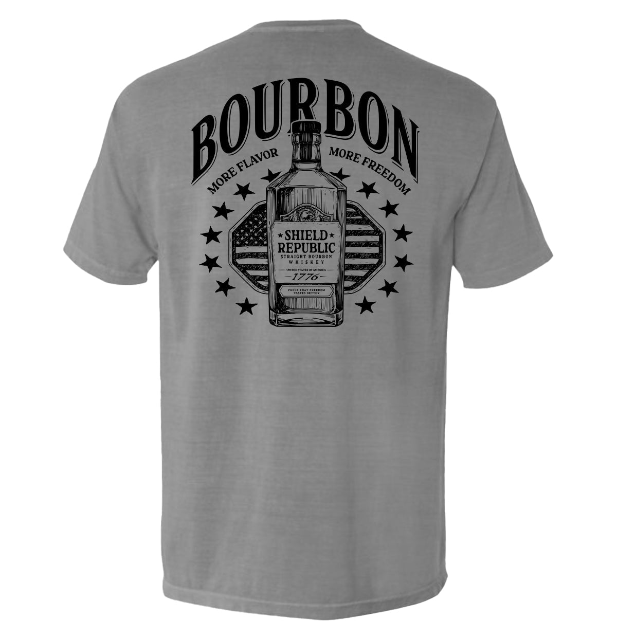Bourbon More Flavor More Freedom Shield Republic
