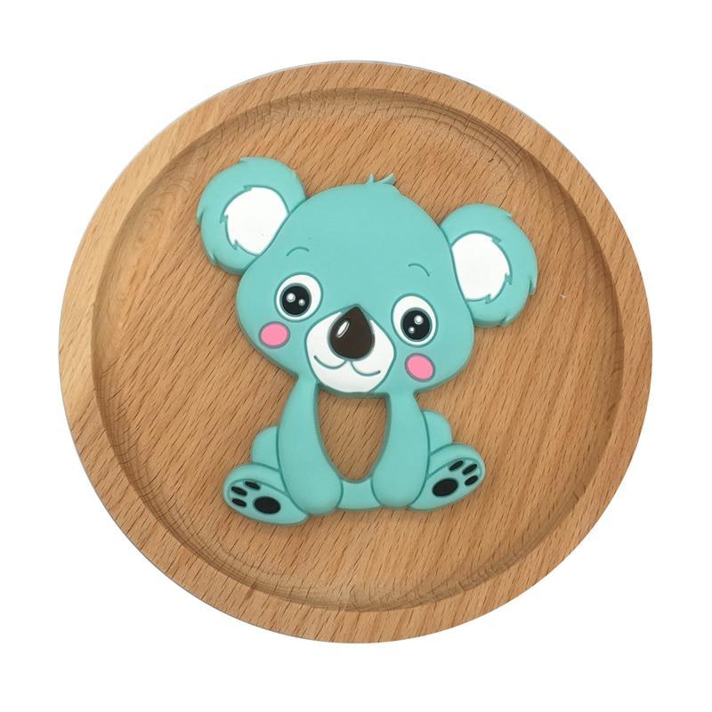 1pc Unique Baby Koala Silicone Teether Teething Chew Toy   Nursing Tool Pendant Food Grade Silicone Stevvex