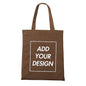 Custom Tote Bag Shopping Add Your Text Print Original Design Zipper Unisex Fashion Travel Canvas Bags