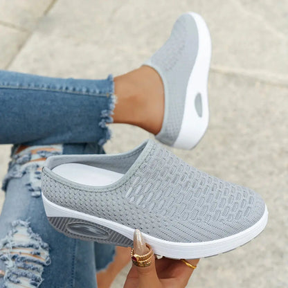 Women's Thick-Soled Half-Slip Slip-On Beach Air Cushion Shoes NovaCart