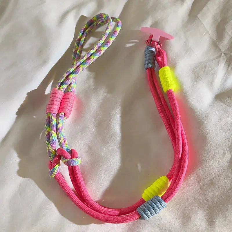 New Korean-style Mobile Phone Lanyard Three-Use Rope Case Strap Fixing Piece Neck and Diagonal Chain China NovaCart