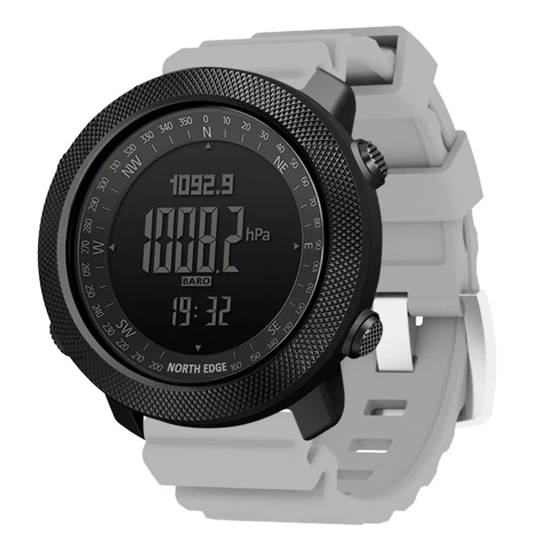 NORTH EDGE Men's sport Digital watch Hours Running Swimming Military Army watches Altimeter Barometer Compass waterproof 50m NovaCart