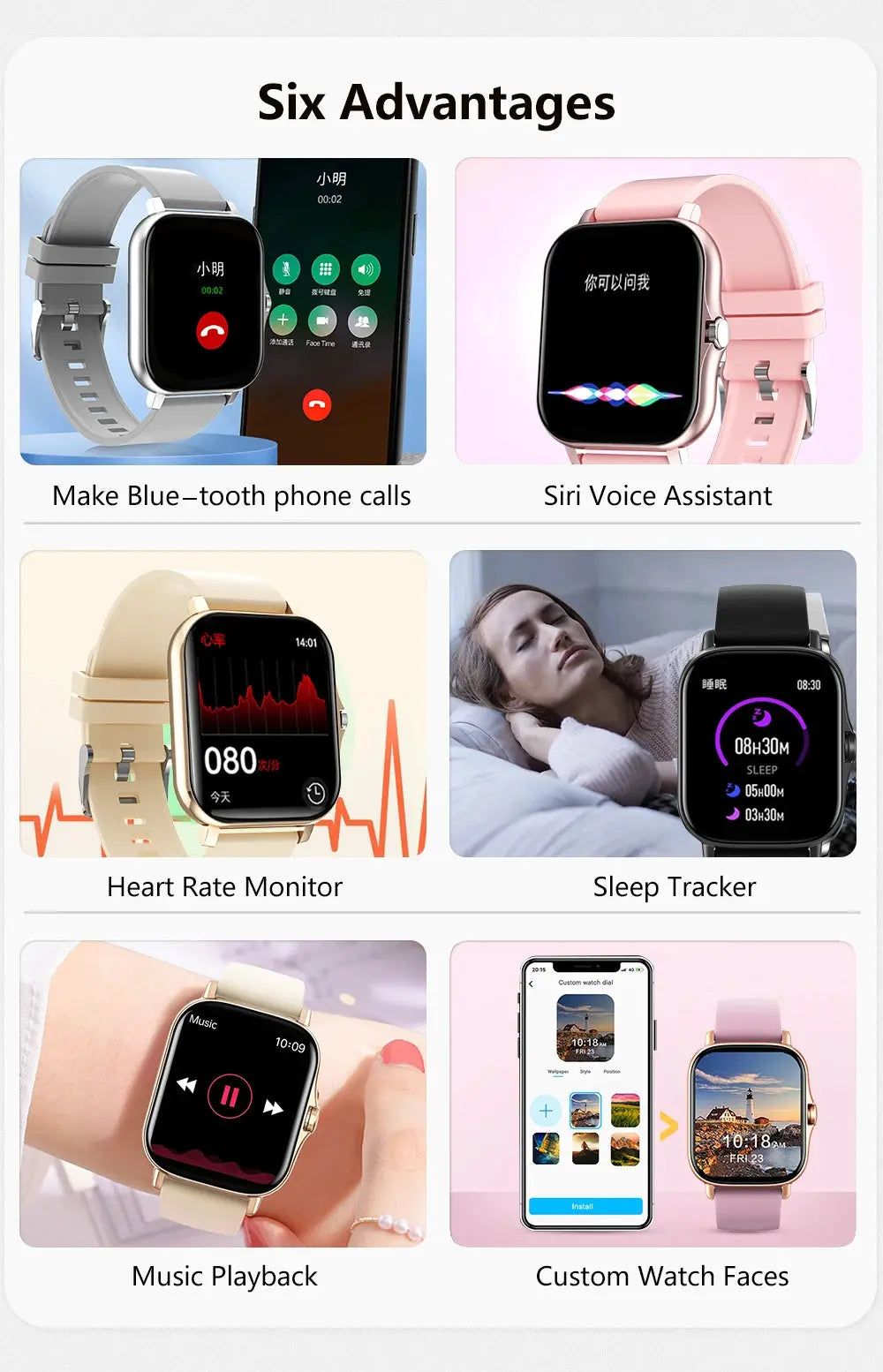1.83'' Sport Smart Watch Fitness Clock Health Monitor Waterproof Smartwatch Wireless Call Watches for Men Women IOS Android 2025 NovaCart