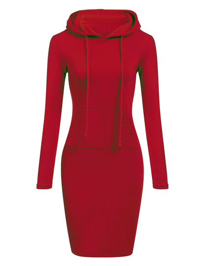 Ladies Dress Autumn Women Hooded Dresses Hoodies Women Sweatshirts Women Hoodies Dress Tops Ladies Clothing NovaCart