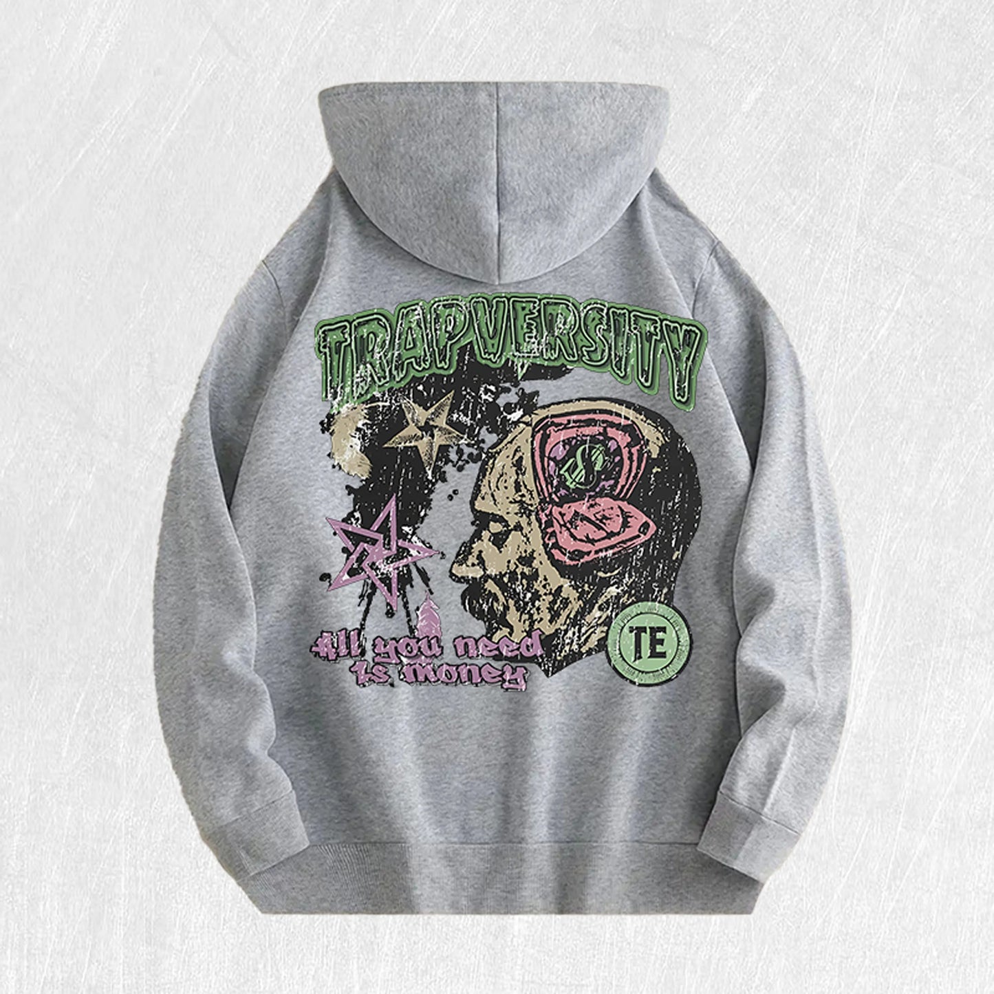 Trapversity Graphic Hoodie 100% Cotton US Warehouse 6 Colors NovaCart