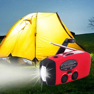 Emergency Solar Hand Crank AM/FM NOAA Radio/Flashlight/Cell Phone Charger/300-1000amh Battery/original Designer & Manufacturer NovaCart