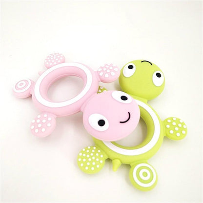 Baby Silicone Teethers Food  Cute Turtle Tiny  Teething Baby Shower Gifts Cartoon Animals Teether Stevvex