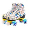 TopSupply New Design High-top for Adult Unisex Indoor and Outdoor Skating Four Light up Wheels Roller Skates With Shoes Bag NovaCart