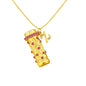 Personalised Letter Mini Colorful Kaleidoscope Pendant Necklaces