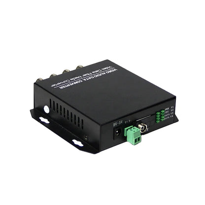Fiber Optic Video Converter CCTV SM Single Fiber 4 Channel RS485 Return Data NovaCart