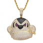 Hip Hop Fierce Shark Inlaid Zircon Pendant Charm Trend Necklace