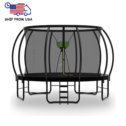 Zoshine Outdoor Jumping Trampoline Curved Pole Garden Trampoline with PVC Spring Cover Large Trampoline in Stock NovaCart