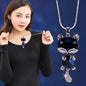 Long Necklaces& Pendants for Women Collier Femme Geometric Fashion Crystal Jewelry