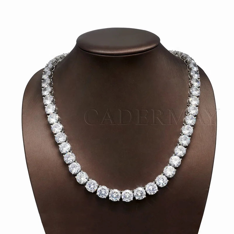 Cadermay 10mm D VVS Moissanite Diamond Iced Out Rapper Jewelry Personal  Fashion Pendant Necklace Link Chain NovaCart
